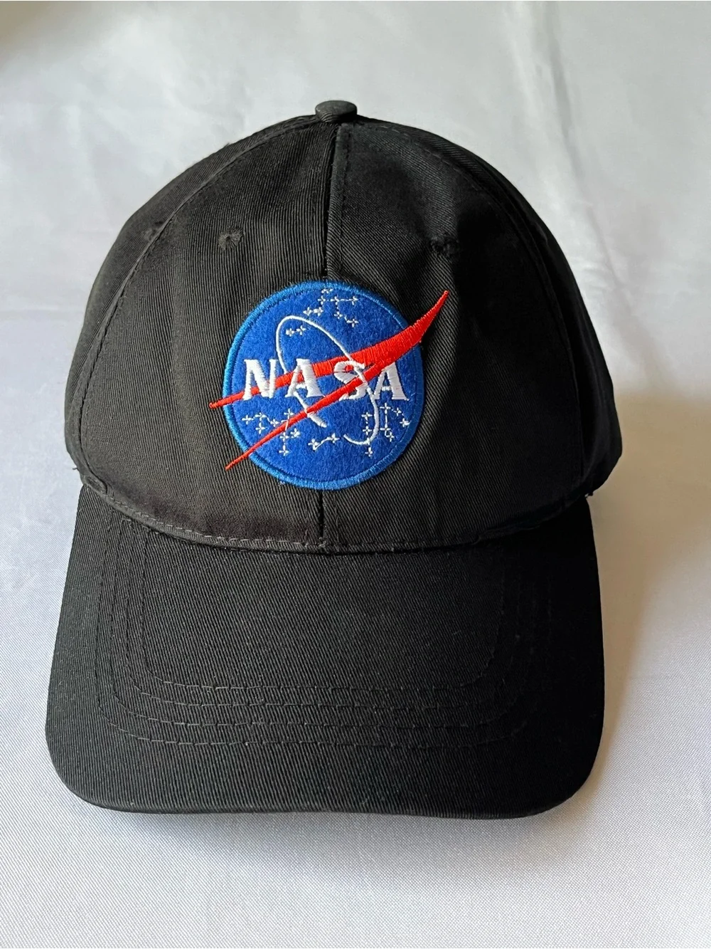 Spirit NASA Embroidered Black Baseball Cap Hat One Size Adjustable